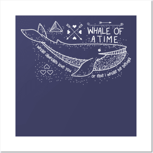 I WHALE ALWHALES LOVE YOU Posters and Art